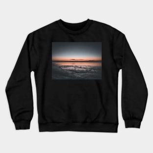 Dawn at an Icy Beach in Tracadie, New Brunswick Canada v3 Crewneck Sweatshirt